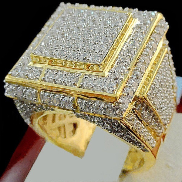 24k gold wedding band with diamonds