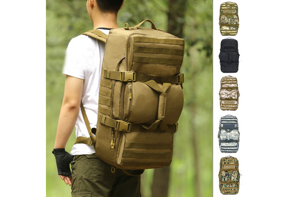 Molle Riding Tactical Bag Pouch Camping Racing Trekking Backpack Rucksack 60L 