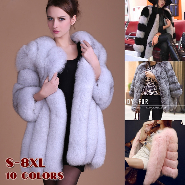 Fashion Fur Women Winter Long New Large Size Coat Black Fox Fur Jacket  Women Jacket Plus Size S XXXL From 31,12 € | DHgate