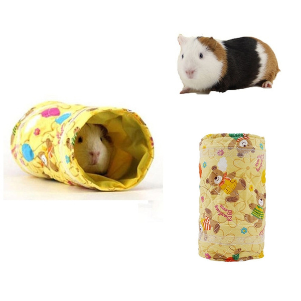 Hamster Guinea Pig Tunnel Tubes Toy Cage Bed Hedgehog Chinchilla House Cave Small Animals Pet Products Gift blue New ReleasedConvenient and attractive 