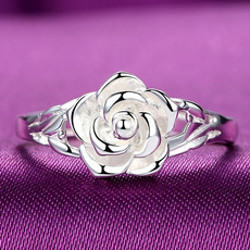Sterling, Flowers, Women Ring, Gifts