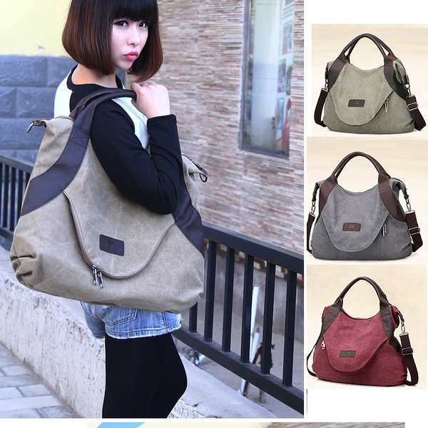 Large pocket cheap casual handbag