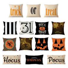 34 Pattern 18*18Inch Halloween Pillow Cases Linen Sofa Pumpkin Ghosts Cushion Cover Home Decor