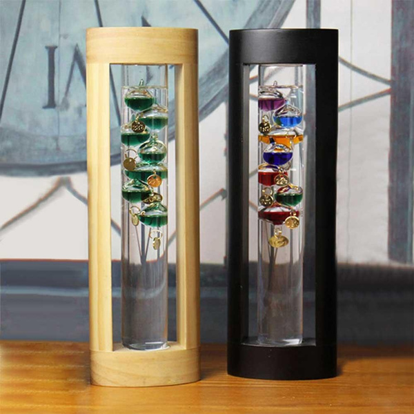 Galileo Thermometer Personality Household Gadget Indoor Thermometer Cute  Floating Color Balls Birthday Gift Send Leadership Gift