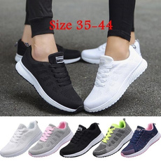 Women Casual Shoes Sports Running Shoes Lightweight Breathable Mesh Fabric Sneakers Size 35-44 WYSBAOSHU