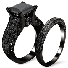 Jewelry Set, Bridal, Jewelry, blackzirconring