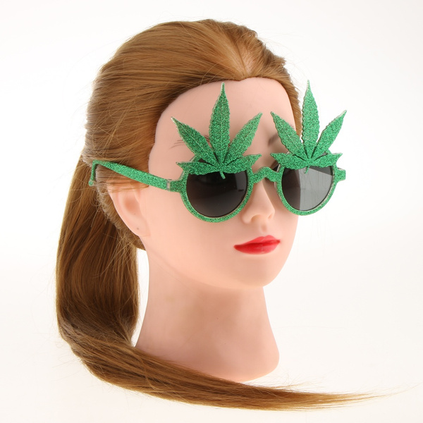 Green novelty sales sunglasses