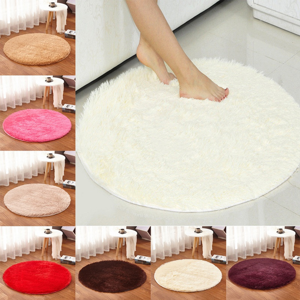 1pc Soft Round Carpet Small Rugs Long, Small Round Carpet