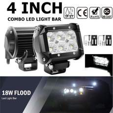 1/2Pcs LED Light Bar LED Work Light Bar 18W Combo Off Road SUV Fog Lights For ATV UTV SUV Jeep Truck