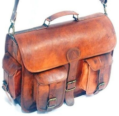 brown, genuine leather bag., Shoulder Bags, leather