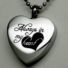 Heart, necklacetitanicmemorial, steelnecklace, Jewelry