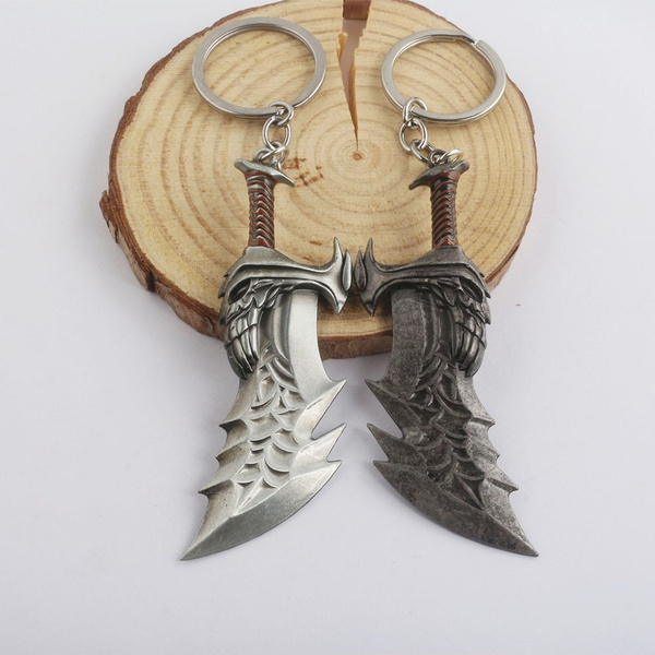 Game Ares 4 God of War 4 Kratos Guardian's Shield Ice Axe Alloy Keychain 