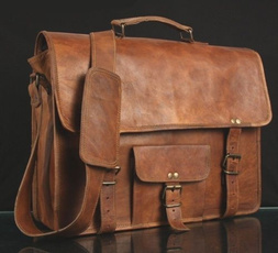 Vintage, Laptop, genuine leather bag., leatherofficebag