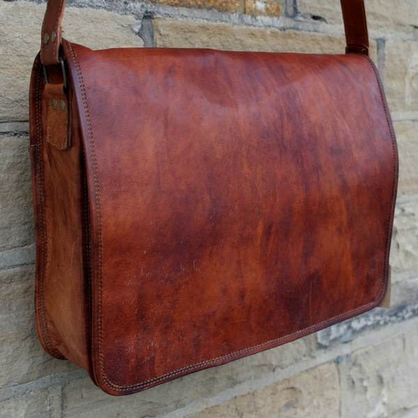 Men's New Real Leather Vintage Laptop Messenger Handmade Briefcase Bag Satchel Men's New Real Leather Vintage Laptop Messenger Handmade Briefcase Bag Satchel