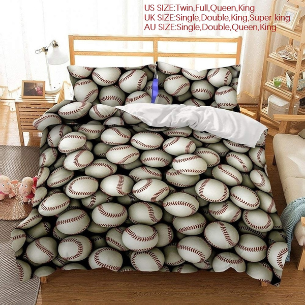 Baseball Bedding Bedclothes Duvet Cover, Baseball Bedding Twin Set