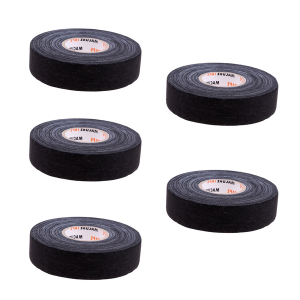 Waterproof Adhesive Ice Hockey Cloth Stick Grip Tape 25mmx22.5m Black