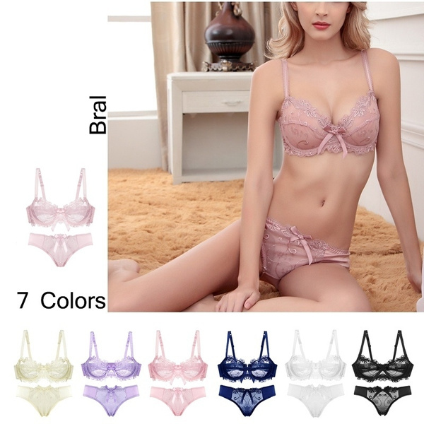 Comfortable Stylish embroidery bra lace Deals 