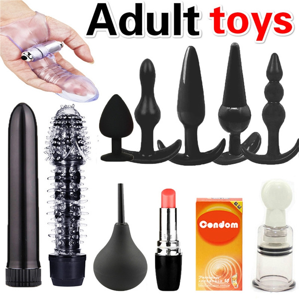 Women Vibrator 12 pcs/set Butt Plug Anal Dildo Erotic Anal Toys Prostate Massager Adult Gay Silicone Anal Plug Beads Sex Toys for Woman Men Wish image