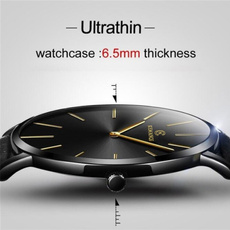 2018 Men Luxury Quartz Watches Leather Strap Minimalist Ultra-thin Waterproof Watch Fashion Wrist Watch