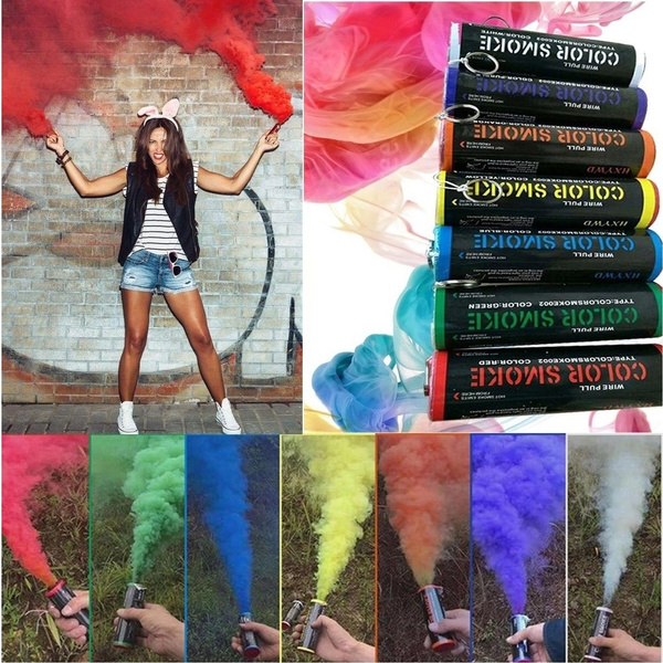 7X Multi-Colors Smoke Effect Cake Shows Bomb Stage Photography Party Aiding Toy_ 