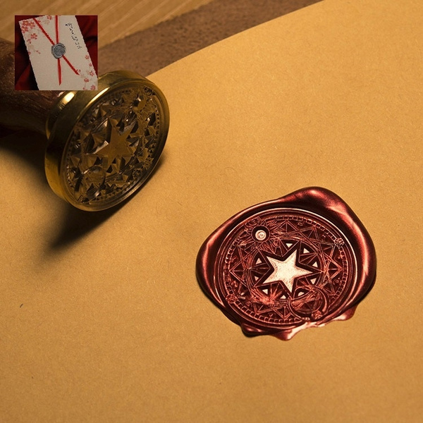 Seal Wax Sealing Stamp Star, Moon Scrapbooking Stamp