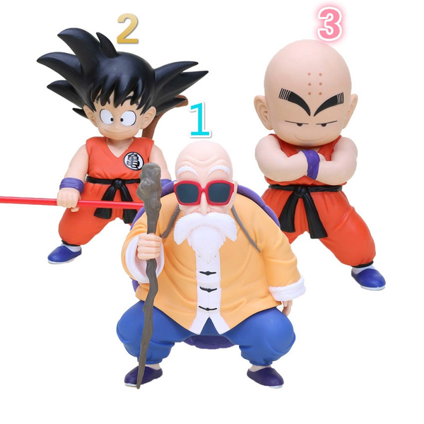 Son Goku Krillin Action Figure Dragon Ball Master Roshi Oolong Chiaotzu Kids Toy