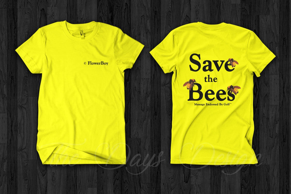 Summer Orange Save The Bees T shirt