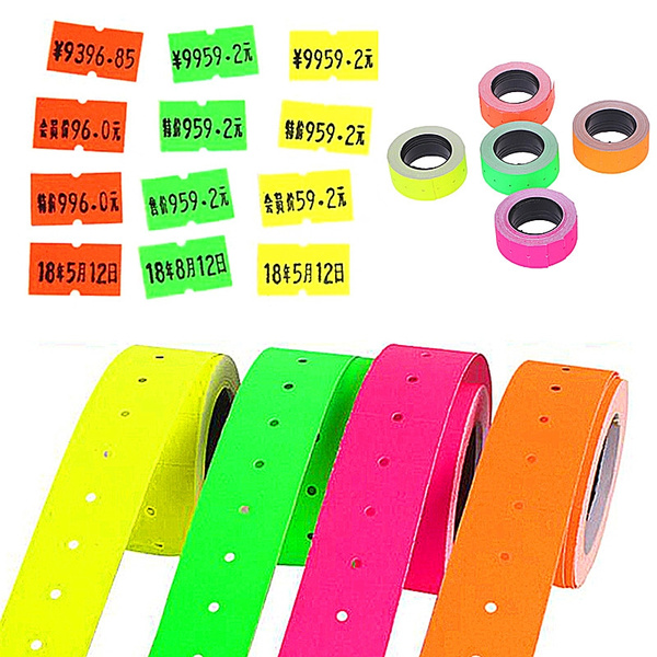 1 Roll / 500Pcs Price Label Paper Tag Mark Sticker For MX-5500 Labeller Gun (5 Colors to Choose!) | Wish