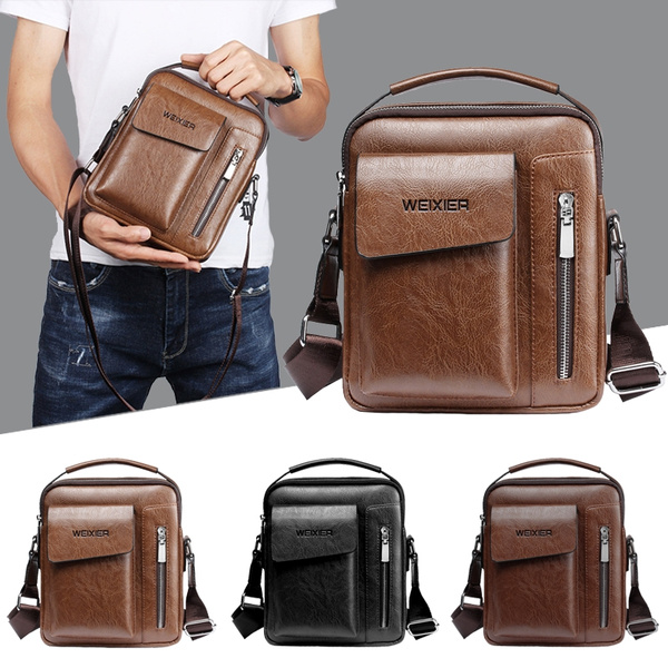 Shoulder Crossbody Bags Man Leather Bag For Men PU Leather Male