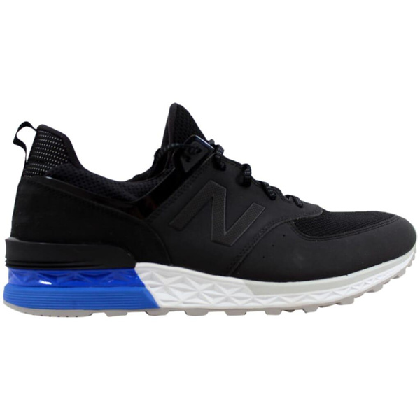 New Balance Men's 574 Black/White-Blue 