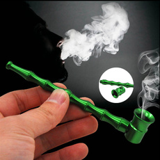 Creative Portable Aluminum Metal Tobacco Smoke Pipes Smoking Pipe Herb Tobacco Pipes Removable