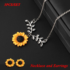 goldplated, leaf, Gifts, Sunflowers