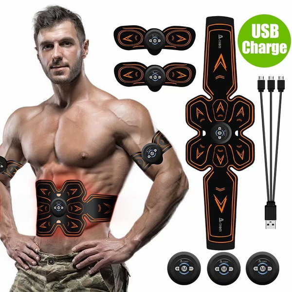 Upgrade USB Rechargeable Muscle Toner, 14 Stimulation Points Muscle ...