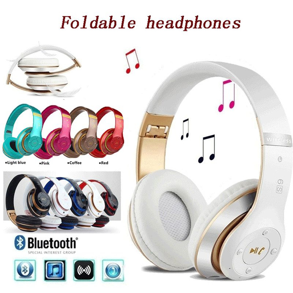 S6 Bluetooth 4.1 Heavy Bass Stereo Folding Auriculares Wireless Bluetooth Headset with Mic TF | Wish