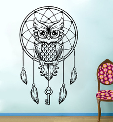 Owl, art, Home Decor, Dreamcatcher