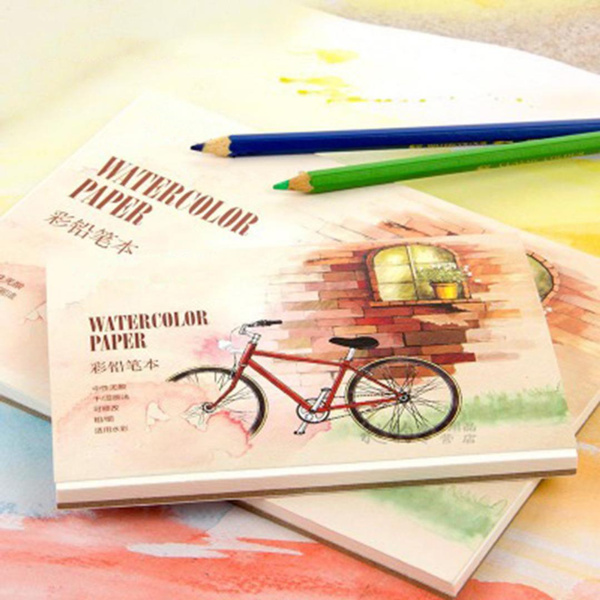 New 12 Sheets Watercolor Paper Sketchbook Set for Watercolor Drawing