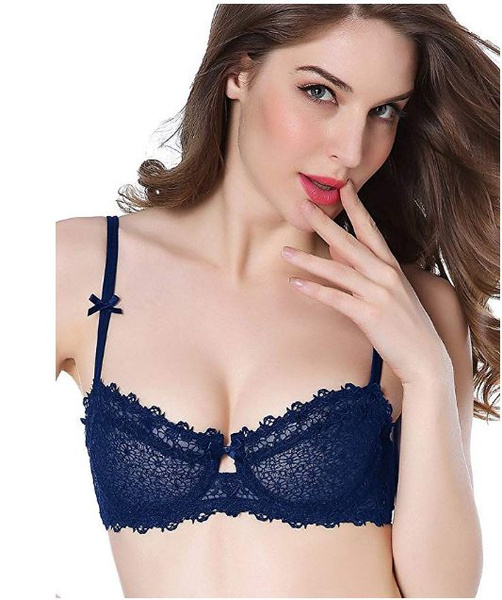 Women's Lumiere Lace Unlined Balconette Bra and Panty Set at  Women's  Clothing store