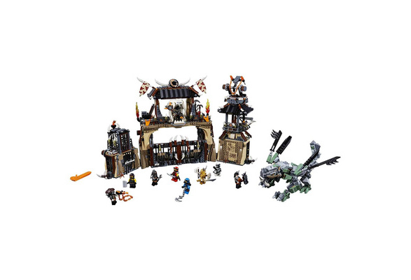 LEGO NINJAGO 70655 Dragon Pit 1660 Piece Castle Set with 9