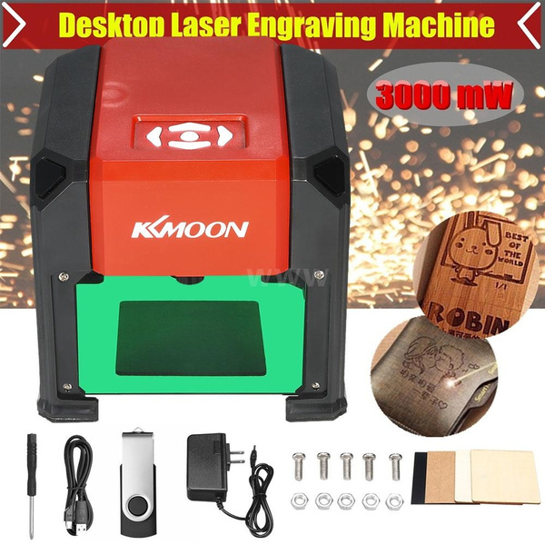 KKmoon 15W Laser Engraving Machine High Speed Mini Desktop Laser