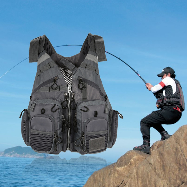Fishing Life Jacket Men Breathable Safety Waistcoat Survival