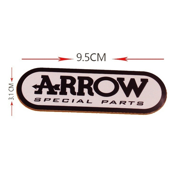 Arrow Sticker Decal Logo Lettering Exhaust Exhaust Logo Carbon End Silencer Li
