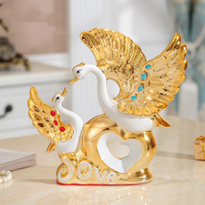 creativedecoration, swan, Ornament, ceramicornament