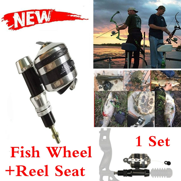 Bowfishing Reel Seat Spincast Reel with Fishing Reel Seat Gear Right and  Left Hand for Recvrve Compound Bow