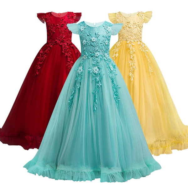 New Flower Girls dresses Baby Girl Birthday Party Princess Dress Kids Girls Ball  Gown For Children Clothing | Wish