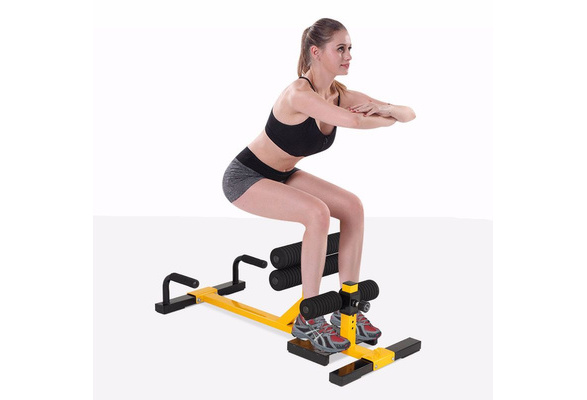 Sissy Squats Machine Push Up Ab Workout Bench 3-in-1 Home Gym Sit Up Machine 
