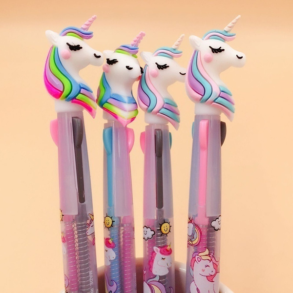 Cartoon Ballpoint Pen, Multi Pen, Cute Multi-colour Pen, Stationery Gift,  School Supplies 