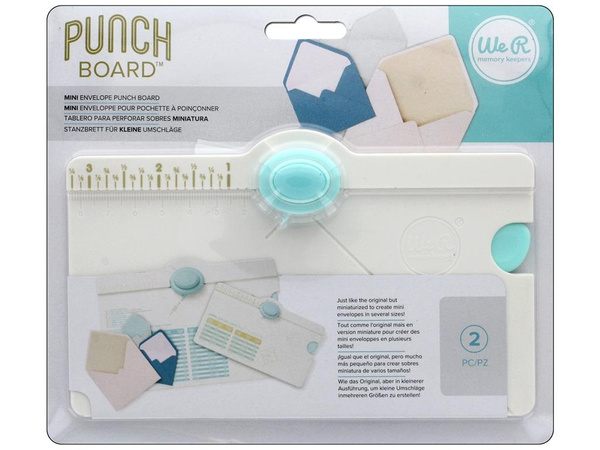 WER660541 WE R MEMORY PUNCH BOARD MINI ENVELOPE