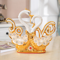 creativedecoration, swan, Ornament, ceramicornament