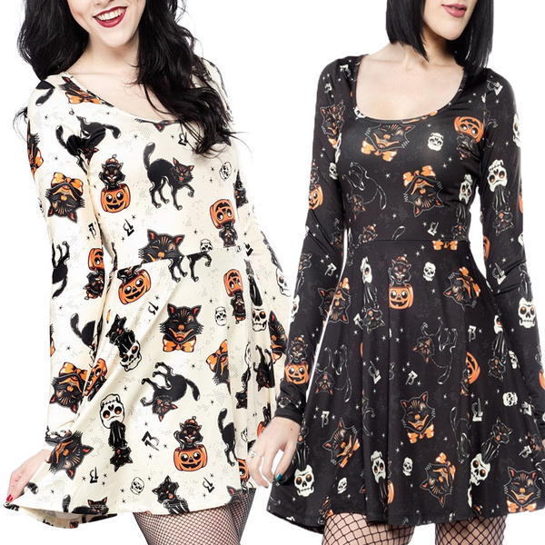 Long sleeve store halloween dress