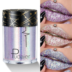Glitter Lip Loose Powder Shimmer Lip Tint Holographic Face Eyes Nails Shade Makeup Nude Pigment Festival Diamond Make Up